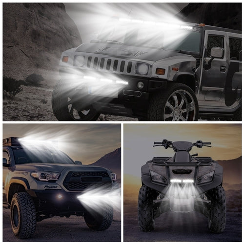 7in LED Light Bar Single Row Offroad Spot Lights 18W Ultra Slim