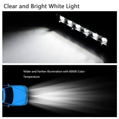 7in LED Light Bar Single Row Offroad Spot Lights 18W Ultra Slim