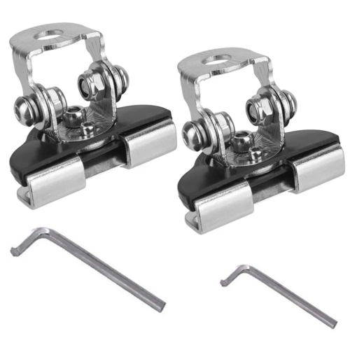2PCS Pillar Hood Led Work Light Bar Mount Bracket Clamp Holder Offroad