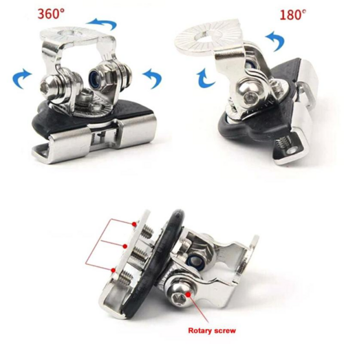 2PCS Pillar Hood Led Work Light Bar Mount Bracket Clamp Holder Offroad