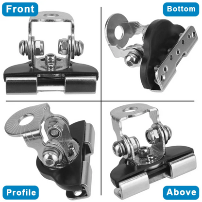 2PCS Pillar Hood Led Work Light Bar Mount Bracket Clamp Holder Offroad