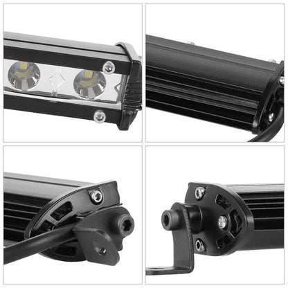 7in LED Light Bar Single Row Offroad Spot Lights 18W Ultra Slim